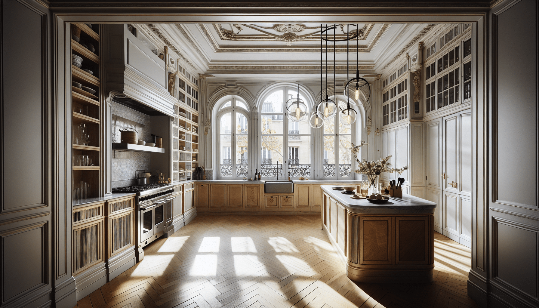 comment aménager une cuisine dans un appartement haussmannien ?